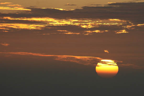 Sunset on Fire by Christopher Kildow Moon